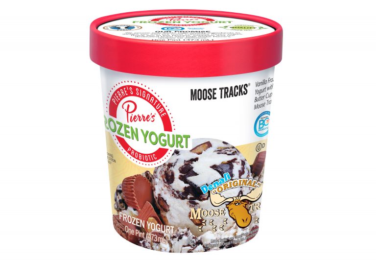 Moose Tracks Signature Frozen Yogurt Pint Carton Pierre's Ice Cream